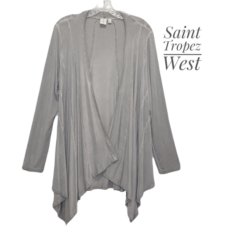 Saint Tropez West Open Cardigan Lightweight NWOT